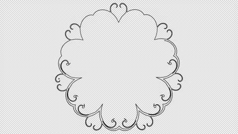 Hand Drawn Ornament, Alpha Channel, Sketch, Unique Design, Exclusive Stock Footage 270756978