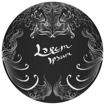 Hand Drawn ornament background Stock Illustration