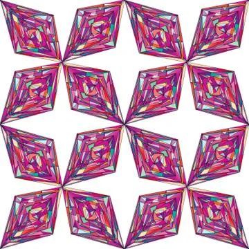 Hand drawn ornament pattern. Vector geometric tracery seamless background. 스톡 일러스트