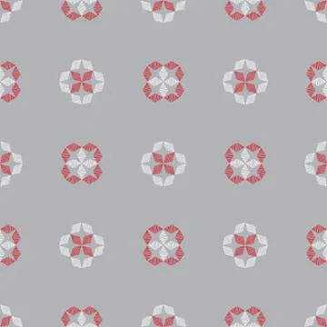 Hand drawn ornament pattern. Vector geometric tracery seamless background Stock Illustration