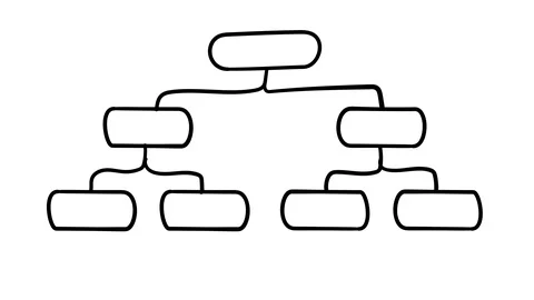 Hand-drawn outline of the structure. Stock Footage 111038827
