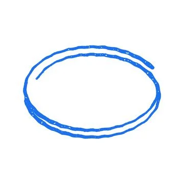 Hand Drawn Oval Frame Sketch Vector Illustration For Creative Graphic Design イラスト素材