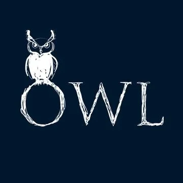 Hand drawn owl Stock Illustration