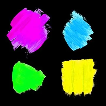 Hand drawn paint brush texture. Illustrazione stock