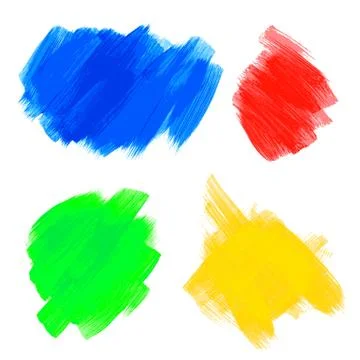 Hand drawn paint brush texture. Stock Illustration