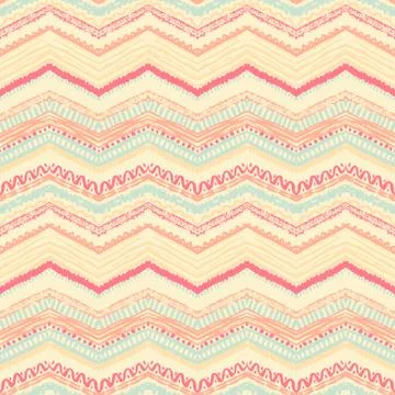 Hand drawn painted seamless pattern. Vector illustration Illustrazione stock
