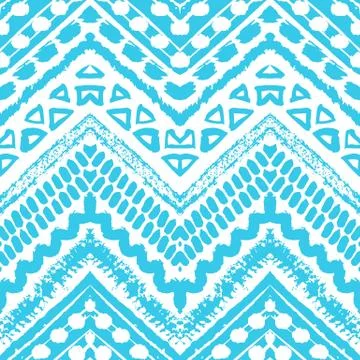 Hand drawn painted seamless pattern. Vector illustration Stock Illustration