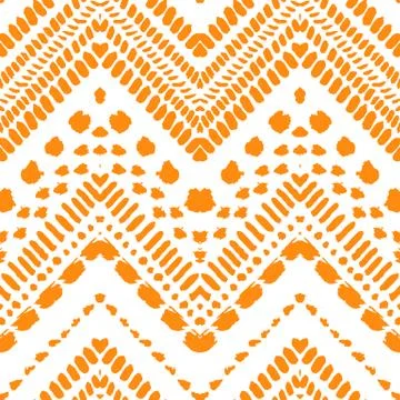 Hand drawn painted seamless pattern. Vector illustration イラスト素材