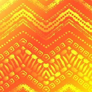 Hand drawn painted seamless pattern. Vector illustration Stock Illustration
