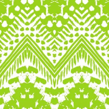 Hand drawn painted seamless pattern. Vector illustration Stock Illustration