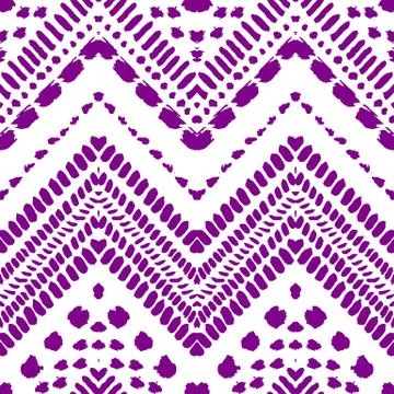 Hand drawn painted seamless pattern. Vector illustration Stock Illustration