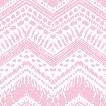 Hand drawn painted seamless pattern. Vector illustration Stock Illustration