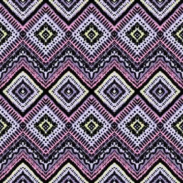 Hand drawn painted seamless pattern. Vector illustration Illustrazione stock