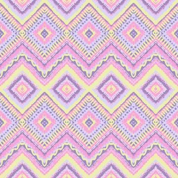 Hand drawn painted seamless pattern. Vector illustration Illustrazione stock