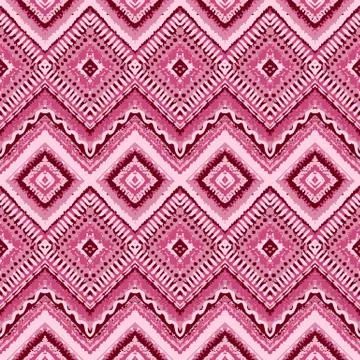 Hand drawn painted seamless pattern. Vector illustration Stock Illustration