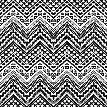 Hand drawn painted seamless pattern. Vector illustration イラスト素材