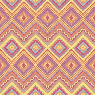 Hand drawn painted seamless pattern. Vector illustration Stock Illustration