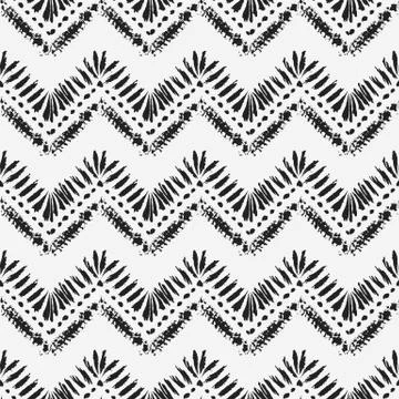 Hand drawn painted seamless pattern. Vector illustration イラスト素材