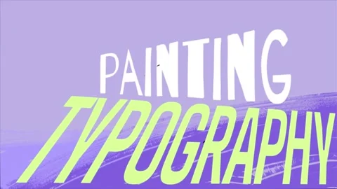 Hand Drawn Painting Typography for After Effects Stockmateriaal After Effects