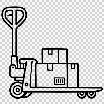 Hand drawn pallet jack Stock-Illustration