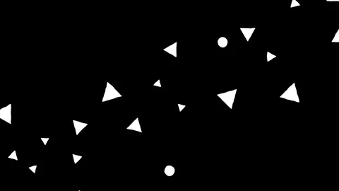 Hand drawn paper cut out style PULSE triangle spats03 allover Video stock 84795443