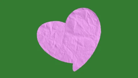 Hand-Drawn Paper Texture Speech Bubbles Animation on Green Screen Stock Footage 330467252