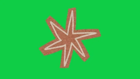 Hand Drawn Paper Texture Starburst Sparkle Animation Green Screen Stock Footage 343078002