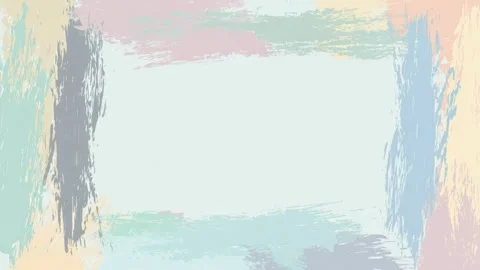 Hand drawn pastel brush stroke frame border with copy space text overlay se.. Stock Footage 342043761