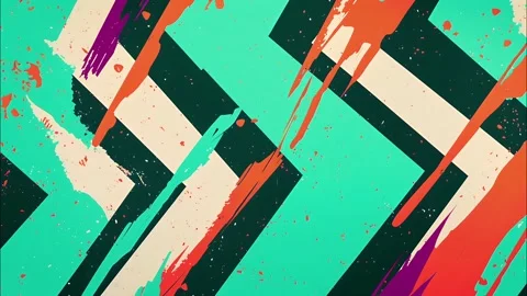 Hand-Drawn Pattern FX Comic Zig-Zag Stroke Motion Stock Footage 315212152