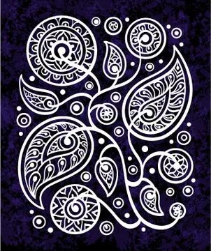 Hand drawn pattern Stock Illustration