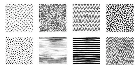 Hand Drawn Patterns Doodle Design Stock Illustration
