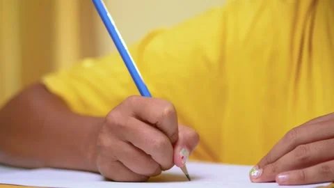 Hand-drawn pencil drawing on white paper Stock Footage 310246142