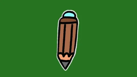 Hand-Drawn Pencil Icon Animation | Creative 2D Hand-Drawn Education Motion  Stock Footage 332127329