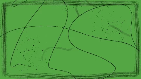 Hand Drawn Pencil Scratch and Scattered Particle Effect Green Screen Stock Footage 329401178