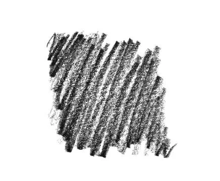 Hand drawn pencil scribble on white background, top view Stock Photos