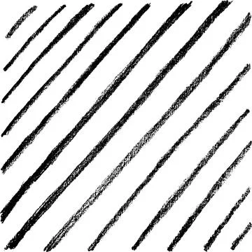 Hand drawn pencil textures. Crayon paint scratch lines and dots. Vector stock Illustrazione stock