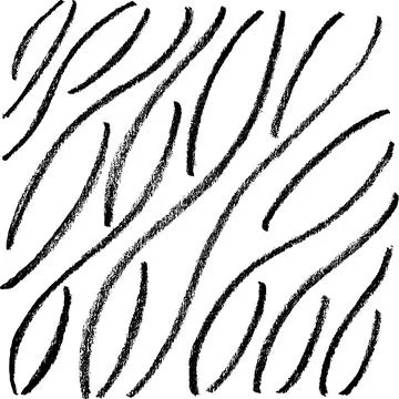Hand drawn pencil textures pattern. Crayon paint scratch lines and dots. Vector Stock Illustration