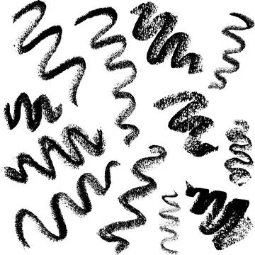 Hand drawn pencil textures pattern. Crayon paint scratch lines and dots. Vector Stock Illustration