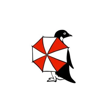 Hand drawn penguin Stock Illustration