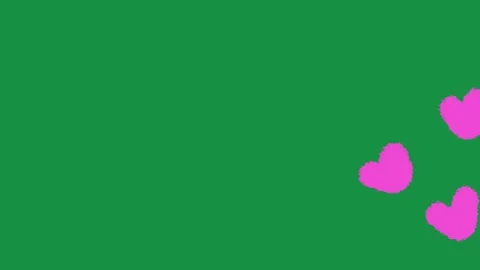 Hand Drawn Pink and White Hearts Motion Graphic Transition Animation Overlay Vídeo Stock 335586573