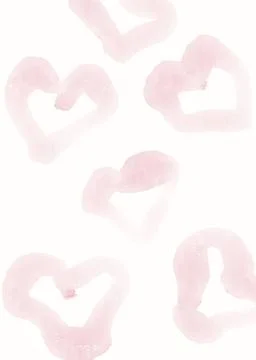Hand drawn pink spring summer girly abstract Stock Illustration
