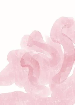Hand drawn pink spring summer girly abstract Stock Illustration