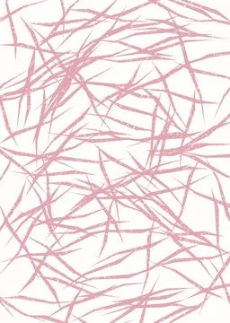 Hand drawn pink spring summer girly abstract Stock Illustration