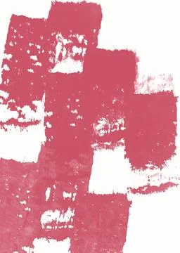 Hand drawn pink spring summer girly abstract Stock Illustration