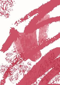 Hand drawn pink spring summer girly abstract Stock Illustration