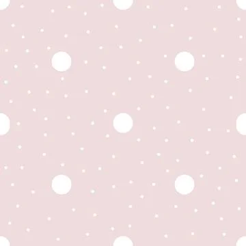 Hand drawn pink, white irregular polka dot texture. Abstract circles background 스톡 일러스트