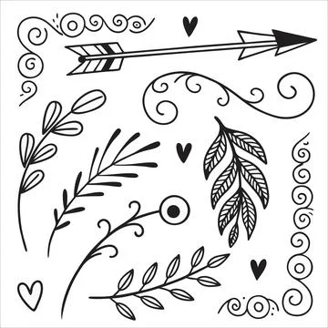 Hand drawn plant growth process vector illustration 스톡 일러스트