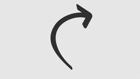 Hand-drawn pointer arrow in cartoon animation. Directional doodle sign Video stock 314392967