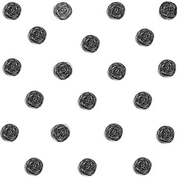 Hand drawn Polka Scribble Stock Illustration