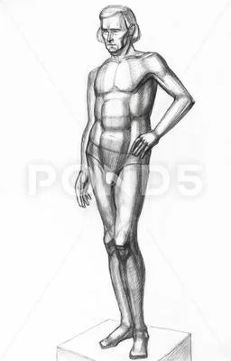 graphite pencil on hand-drawn academic drawing Stock Photo by vvoennyy